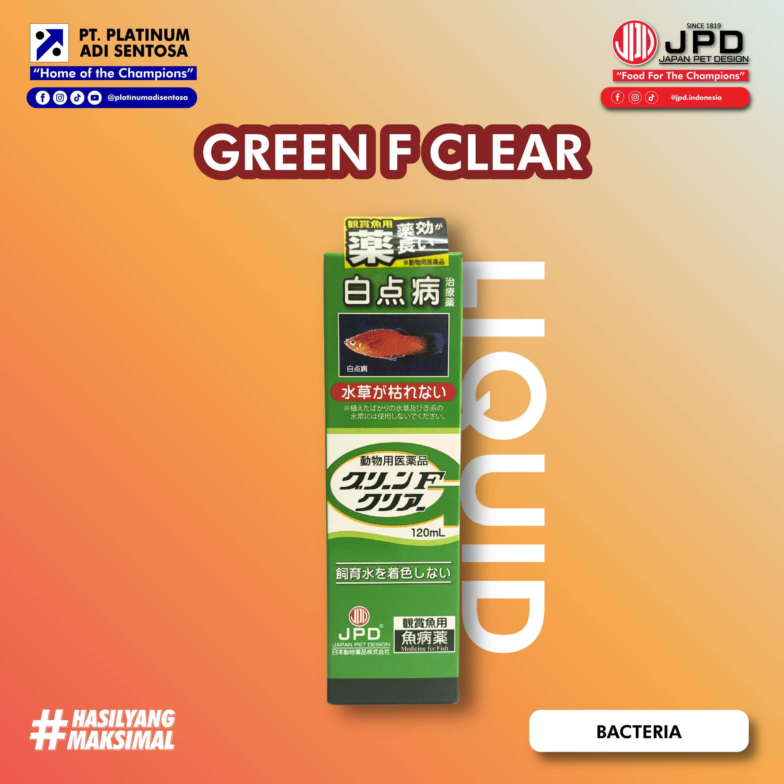 GREEN F CLEAR