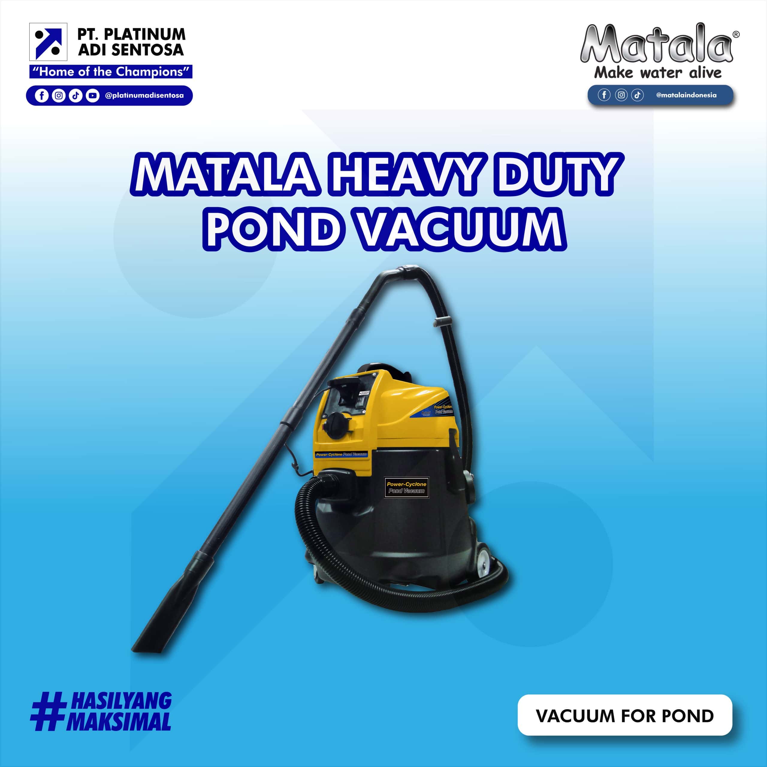 MATALA HEAVY DUTY POND VACUUM
