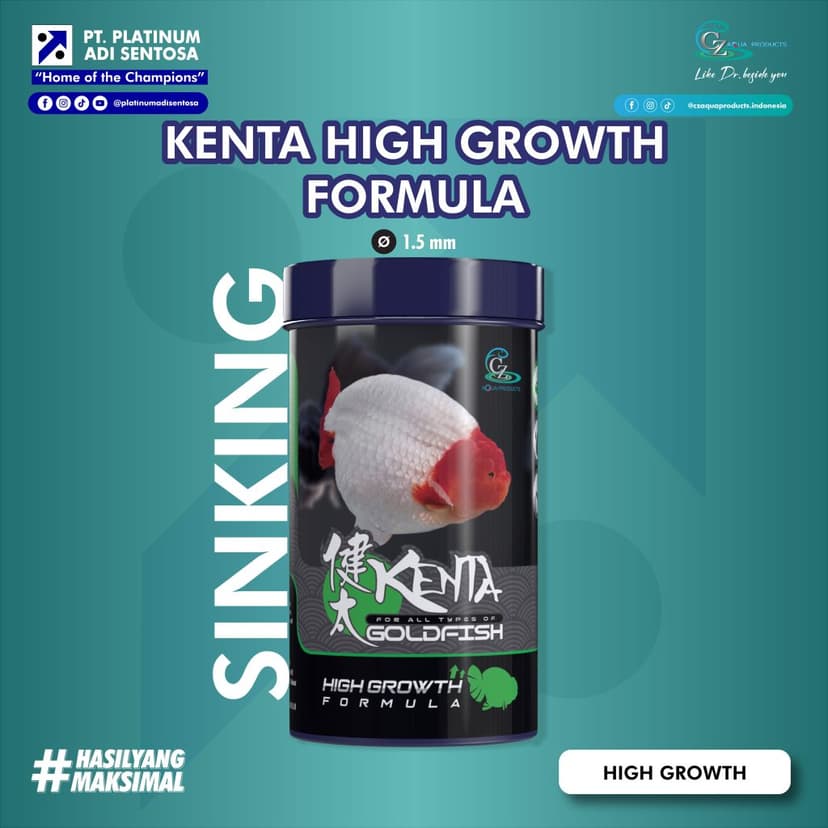 CZ Aqua Product_Kenta High Growth Formula_Cover Depan
