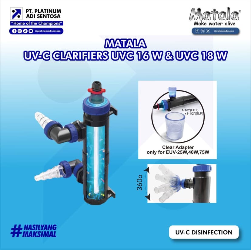 02 Matala_UV-C Clarifiers UVC 16W & UVC 18W_Detail