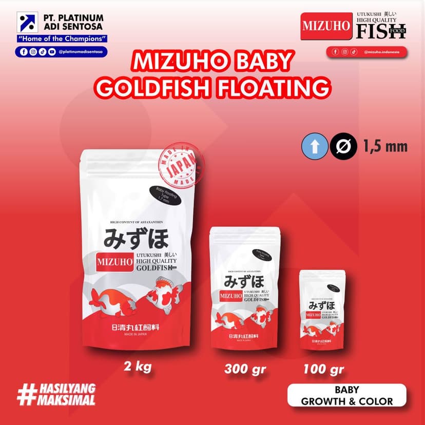 Mizuho Goldfish Floating_Kemasan