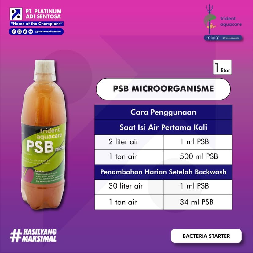 02 Trident Aquacare_PSB Microorganisme_Cara Penggunaan