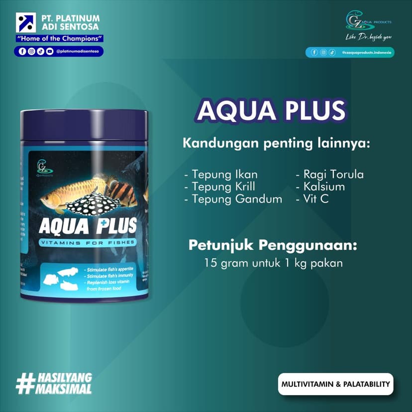CZ Aqua Product_Aqua Plus_Petunjung Penggunaan