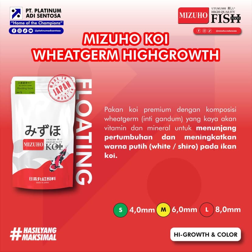 Mizuho Koi Wheatgerm Highgrowth_Deskripsi