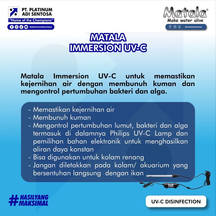 05 Matala_Immersion UV-C_Deskripsi