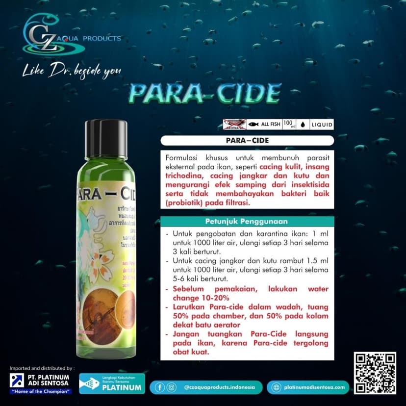 CZ Aqua Products - Para-cide_Keterangan