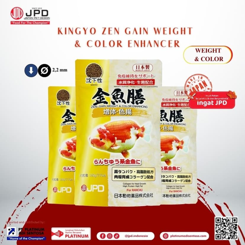 JPD Kingyo Zen Gain Weight and Color Enhancer_Cover