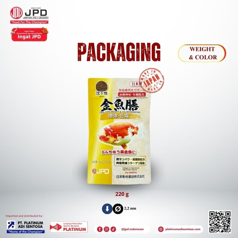 JPD Kingyo Zen Gain Weight and Color Enhancer_Packaging