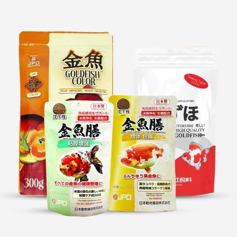 Mizuho Goldfish, JPD Goldfish Color, JPD Kingyo Zen Gain Weight & Color Enhancer atau JPD Kingyo Zen Mocus