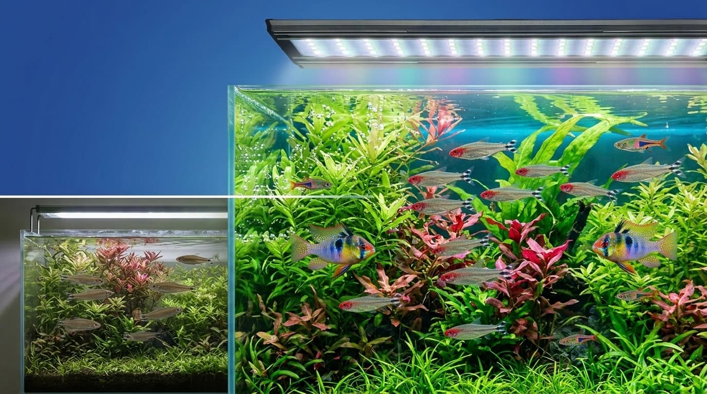 Lampu LED Aquascape Full Spectrum: Kunci Tanaman Subur dan Ikan Cemerlang