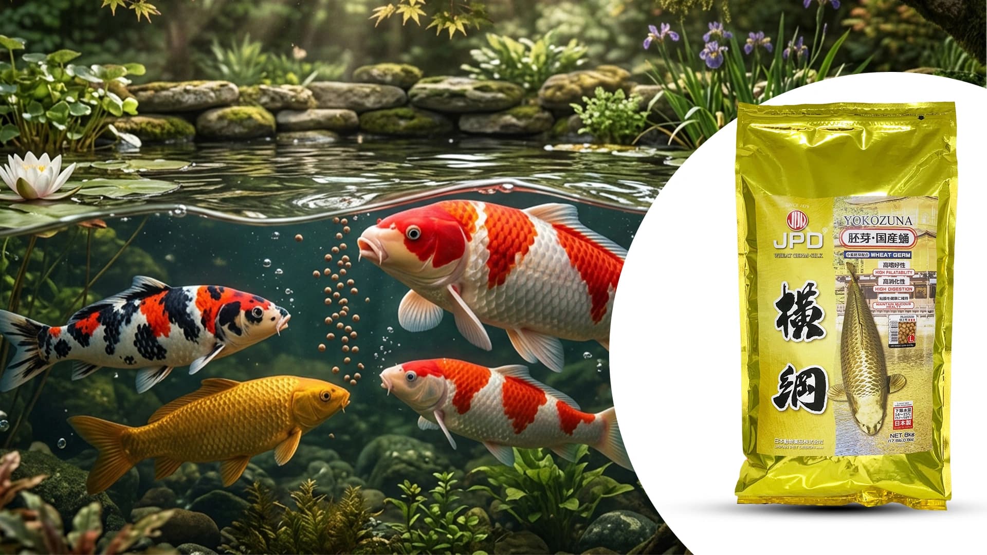 Rahasia Kulit Koi Cemerlang: Peran Wheatgerm dan Probiotik