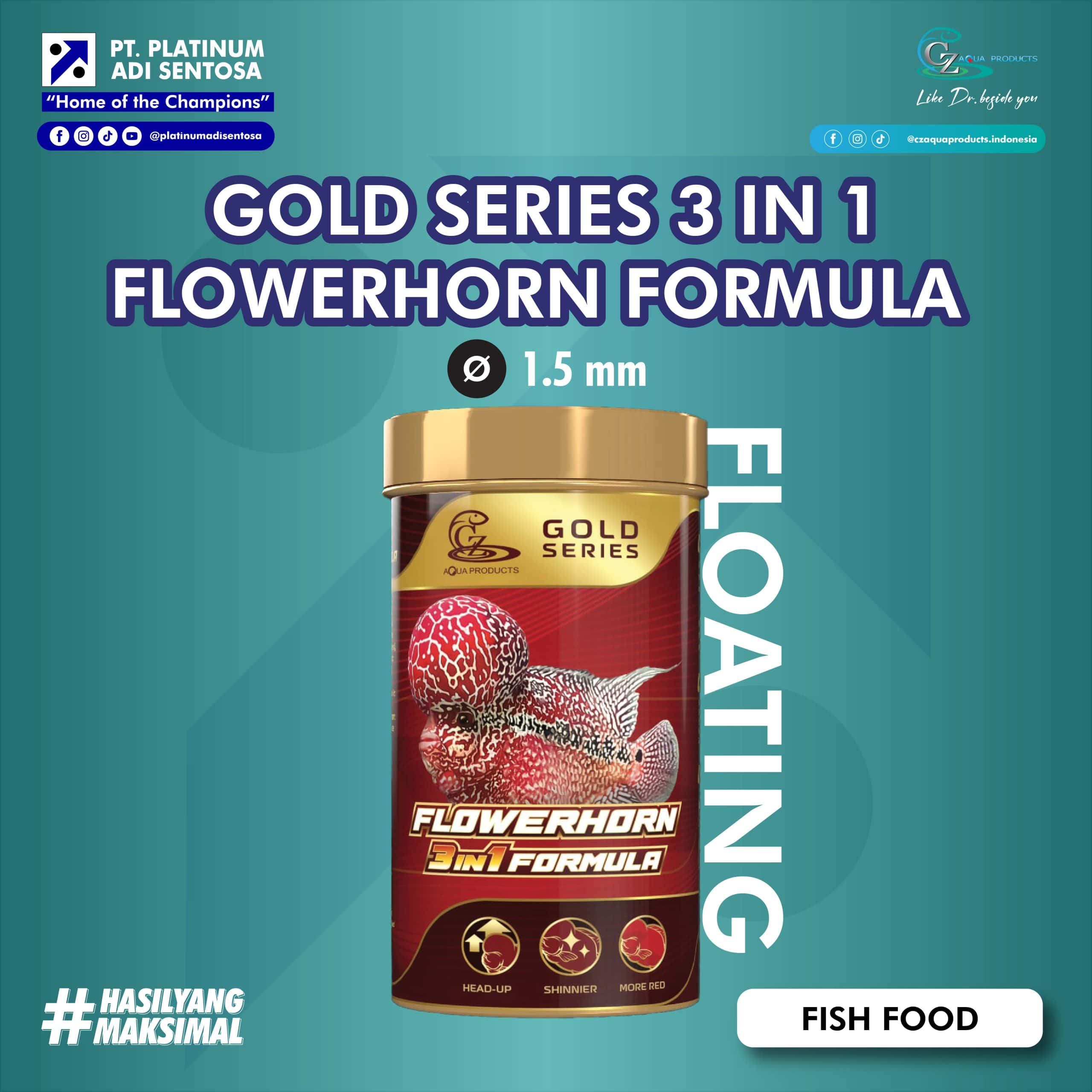 GOLD SERIES 3 in 1 FLOWERHORN FORMULA