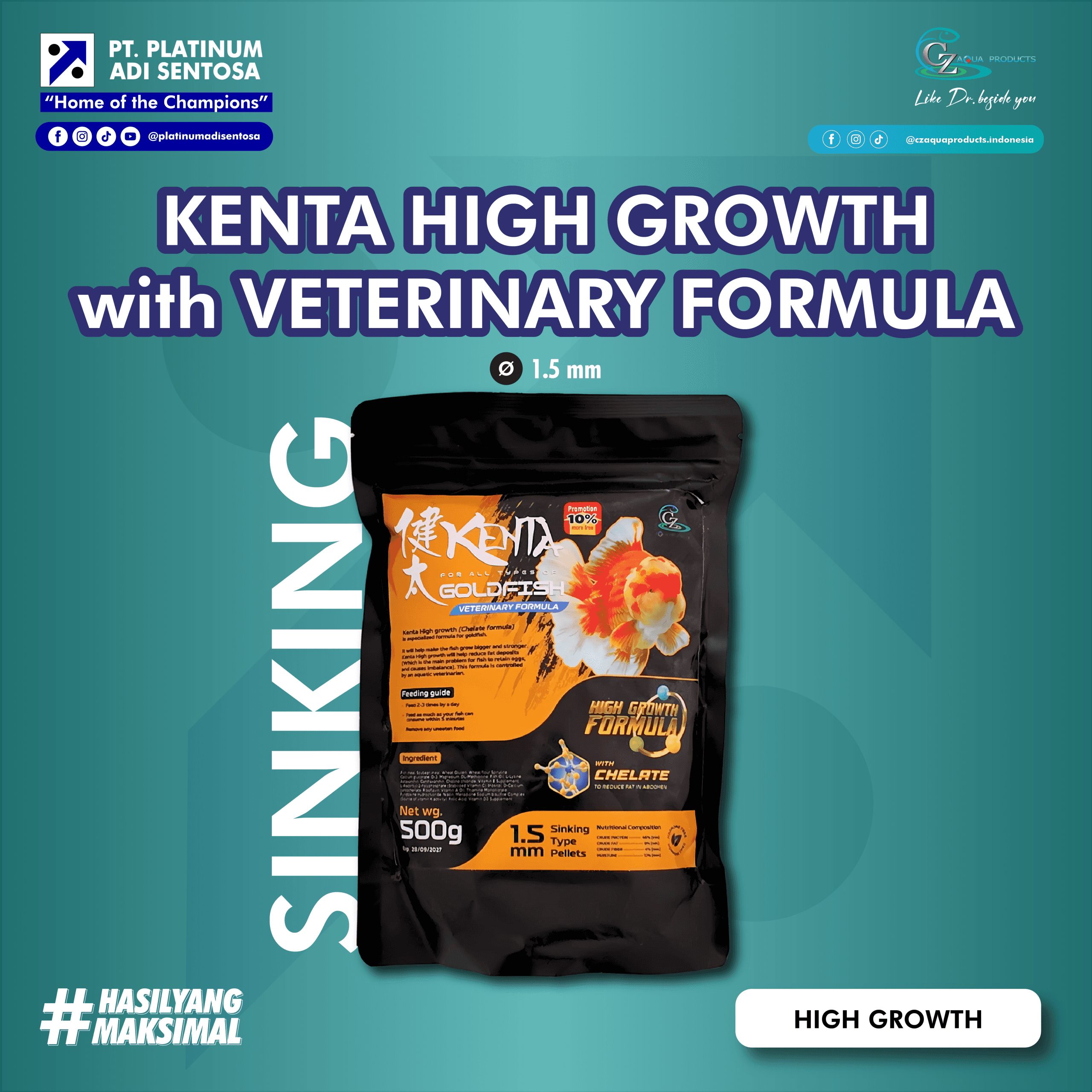 KENTA HIGH GROWTH with VETERINARY FORMULA