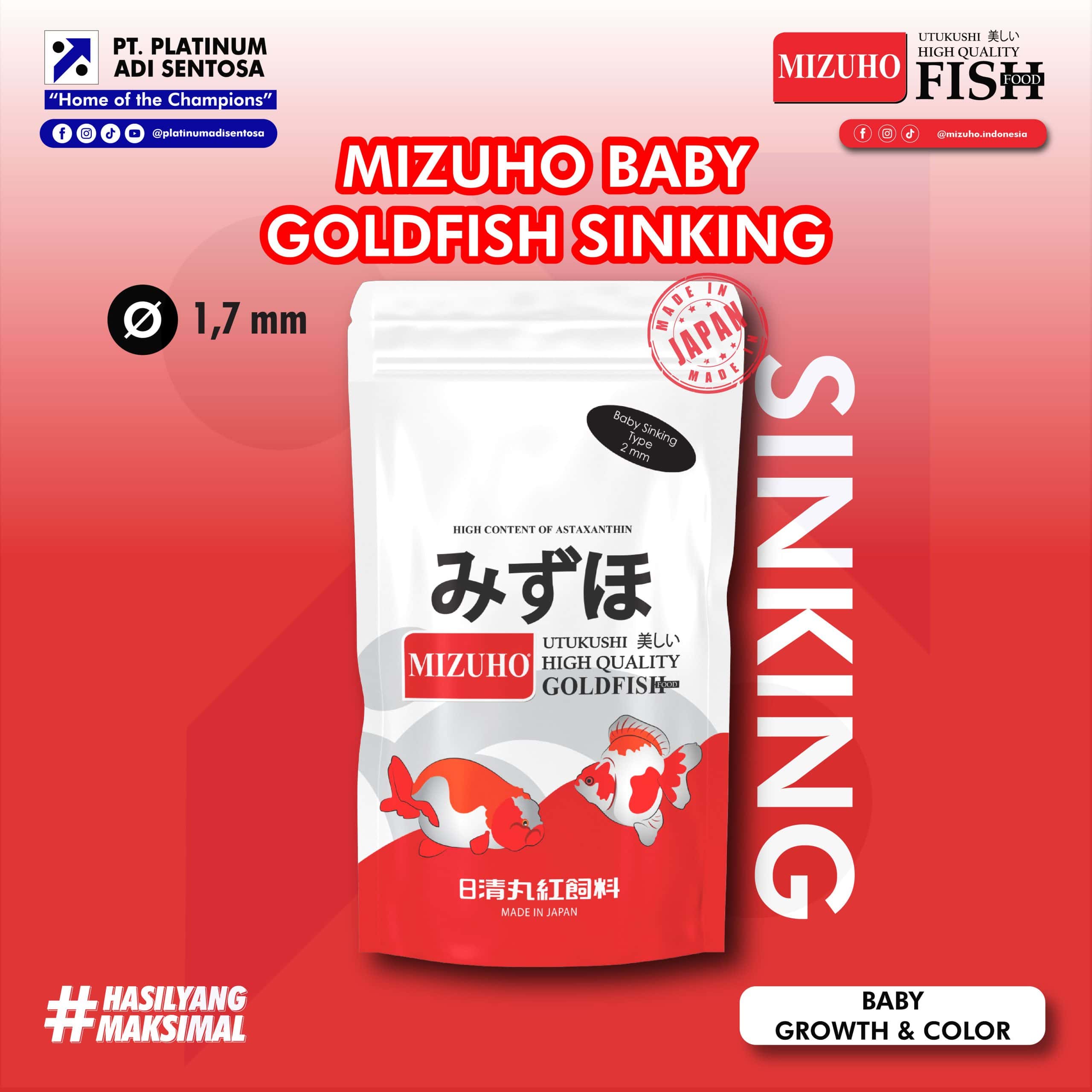 MIZUHO GOLDFISH BABY SINKING TYPE